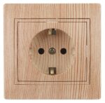 Розетка Intro Plano 1-202-11 с заземлением 2P+E Schuko