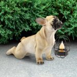 Садовая фигура ЭРА ERASF22-04 из полистоуна Французский бульдог 33 см купить оптом недорого