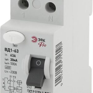 УЗО ЭРА PRO NO-902-33 ВД1-63 2P 63А 30мА купить оптом недорого