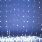 Светодиодная новогодняя гирлянда ЭРА ENIN-200WD занавес водопад холодный белый 3*2 м 200 LED IP20 купить оптом недорого