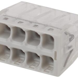 Клемма ЭРА компактная с пастой серия 248 8 отверстий 0.5-2.5 мм2 упаковка 50 шт. купить оптом недорого