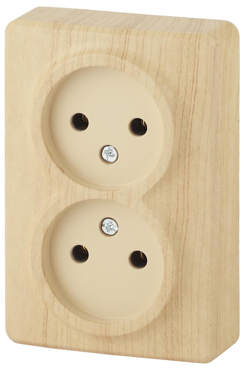 11-2202-11 ЭРА Розетка 2х2P 11-2202-11 ЭРА Розетка 2х2P