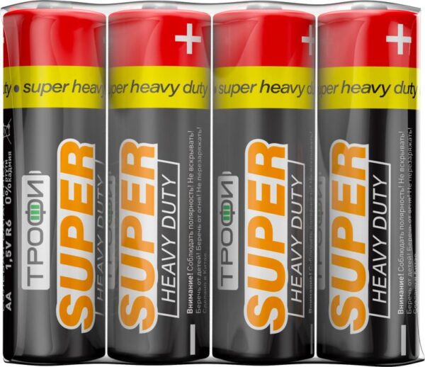 Батарейки Трофи R6-4S SUPER HEAVY DUTY Zinc купить оптом недорого