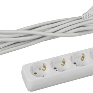 Удлинитель электрический ЭРА UX-4e-5m с заземлением 4 розетки 5 м ПВС 3x0