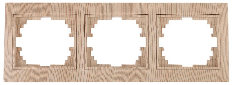 Рамка для розеток и выключателей Intro Plano 1-503-11 на 3 поста горизонтальная Рамка для розеток и выключателей Intro Plano 1-503-11 на 3 поста горизонтальная