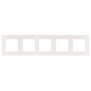 Рамка для розеток и выключателей ЭРА Серия 12 12-5105-01 на 5 постов