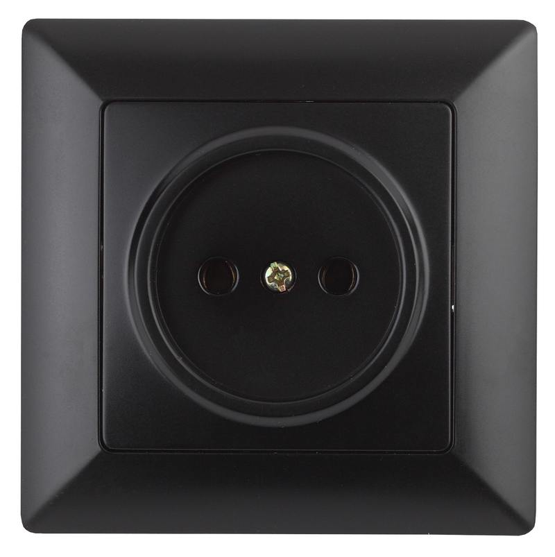 Розетка Intro Solo 4-201-05 без заземления 2P Розетка Intro Solo 4-201-05 без заземления 2P