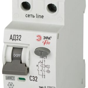 АВДТ 6кА ЭРА PRO D326M2C32А30 АД-32 электромеханическое 1P+N C32 30мА тип А купить оптом недорого