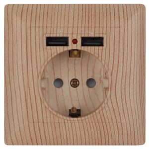 Розетка Intro Solo 4-410-11 с заземлением P+E Schuko со шторками