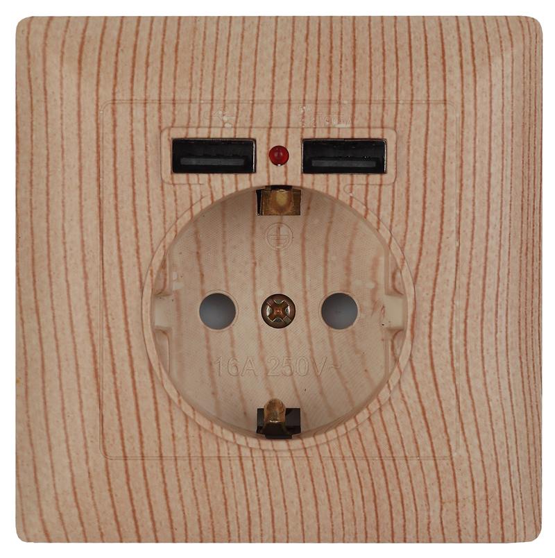 Розетка Intro Solo 4-410-11 с заземлением P+E Schuko со шторками Розетка Intro Solo 4-410-11 с заземлением P+E Schuko со шторками