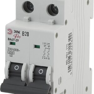 Автоматический выключатель ЭРА PRO NO-902-190 ВА47-29 2Р 20А кривая В 4