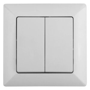 Выключатель Intro Solo 4-104-01 двухклавишный 10А-250В