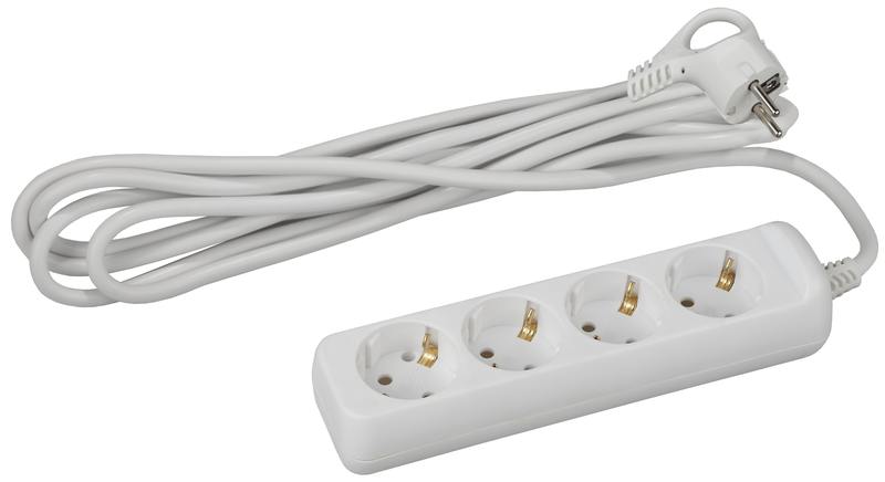 Удлинитель электрический ЭРА U-4e-5m-3x1 с заземлением 4 розетки 5м ПВС 3x1мм2 16А оптом купить хорошая цена Удлинитель электрический ЭРА U-4e-5m-3x1 с заземлением 4 розетки 5м ПВС 3x1мм2 16А купить оптом недорого