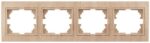 Рамка для розеток и выключателей Intro Plano 1-504-11 на 4 поста горизонтальная