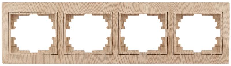 Рамка для розеток и выключателей Intro Plano 1-504-11 на 4 поста горизонтальная Рамка для розеток и выключателей Intro Plano 1-504-11 на 4 поста горизонтальная