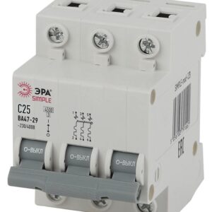 Автоматический выключатель ЭРА SIMPLE SIMPLE-mod-23 3P 25А (C) 4