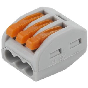 Клемма ЭРА серия 413 с рычагом 3 отверстия 0.08-2.5мм2 упаковка 20 шт купить оптом недорого