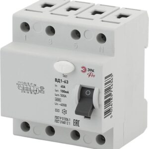 УЗО ЭРА PRO NO-902-61 ВД1-63 4P 40А 100мА купить оптом недорого