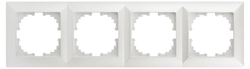 Рамка для розеток и выключателей Intro Solo 4-504-06 на 4 поста Рамка для розеток и выключателей Intro Solo 4-504-06 на 4 поста