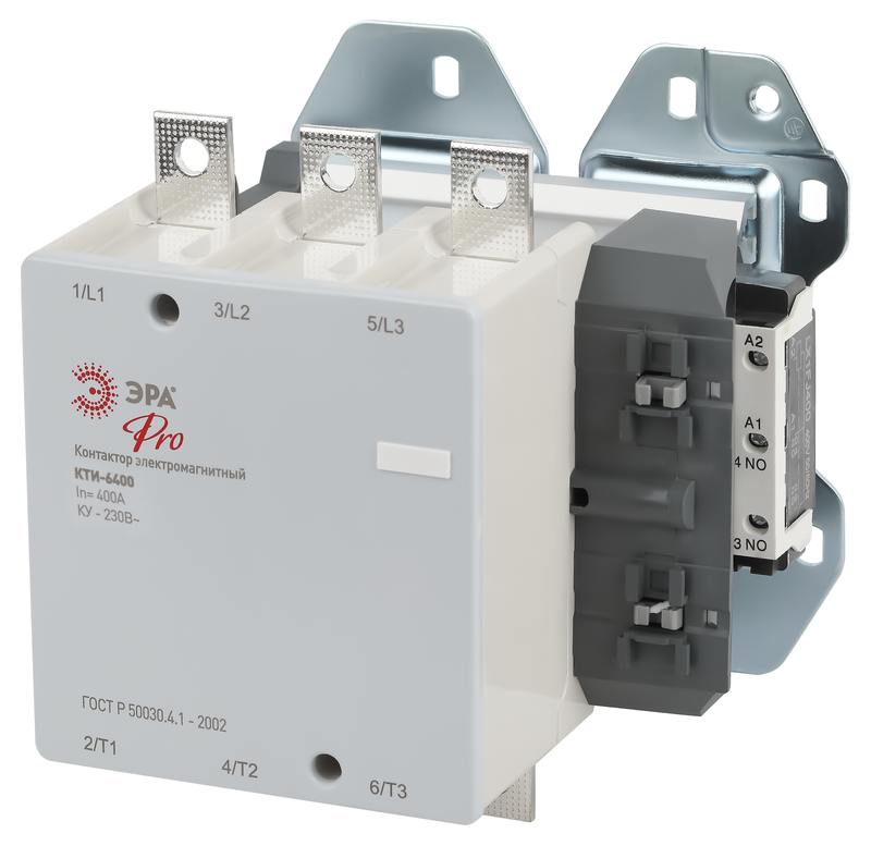 Контактор КТИ-6400 ЭРА PRO KKT60-400-230-10-E 400А 230В/АС3 оптом купить хорошая цена Контактор КТИ-6400 ЭРА PRO KKT60-400-230-10-E 400А 230В/АС3 купить оптом недорого
