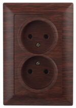 Розетка Intro Solo 4-204-10 без заземления двойная 16А-250В