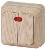 Выключатель Intro Quadro 2-105-11 двухклавишный с подсветкой